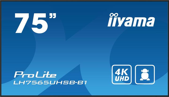 iiyama 75IN DALLE IPS 4K UHD 3840X2160 8MS 24/7 500CD/M2 1200: 1 3XHDM (3840 x 2160 Pixel, 75")