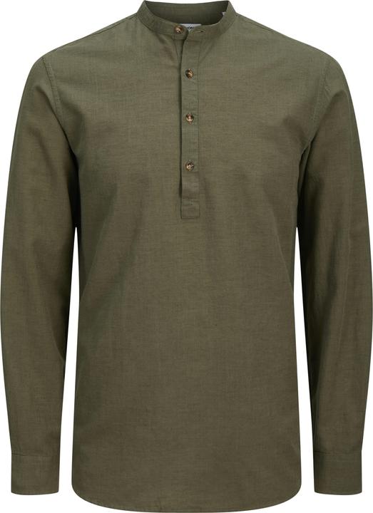 Jack & Jones Jjesummer Half Placket Shirt Ls Sn (L)