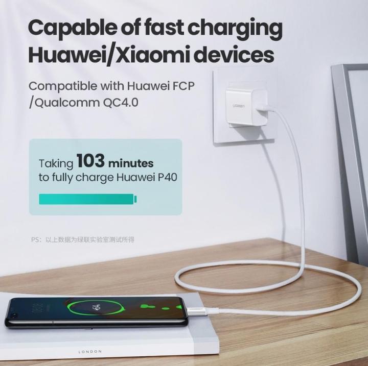 Actual product image Ugreen USB C – USB C (2 m, USB 2.0)
