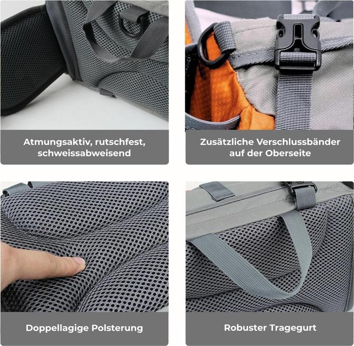 Immagine prodotto Hermex Bauchtasche mit Schultergurten Schultertasche Hüfttasche Umhängetasche