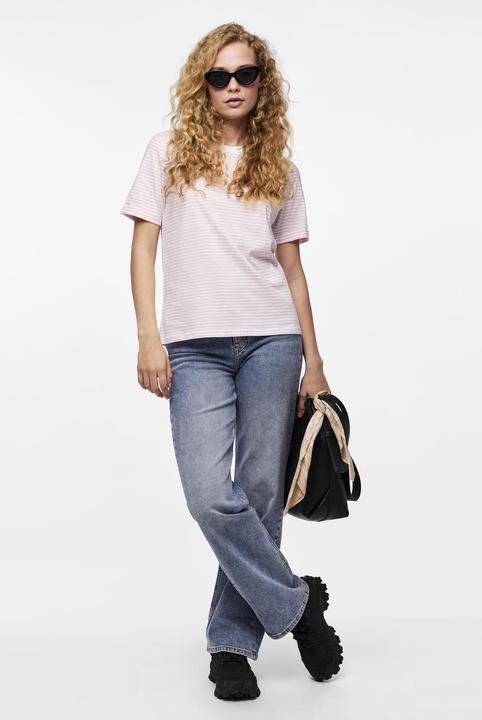 Actual product image Pieces Pcria Ss Fold Up Tee Stripes Noos Bc (M)