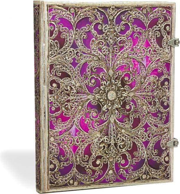 Image du produit Paperblanks Aubergine (180 x 230 mm, À rayures, Couverture rigide)
