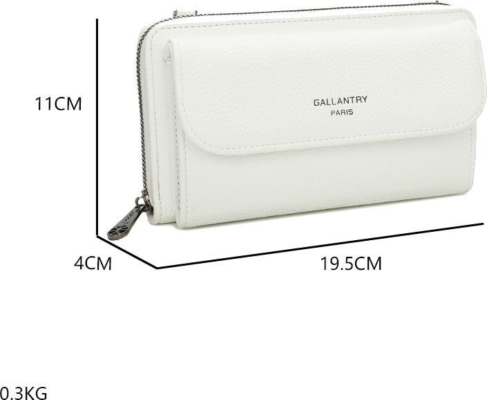 Gallantry Niedliche Portemonnaie-Schultertasche aus Leder
