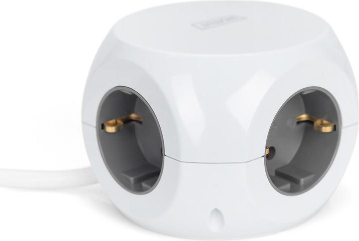 Image du produit Digitus Bloc multiprise cube à 3 prises avec 3 ports USB (3 x, CEE 7/4, 1.40 m)