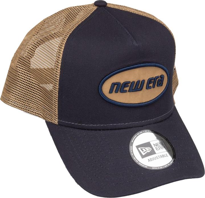 Actual product image New Era Adjustable Trucker Cap - Retro Brand Patch Navy