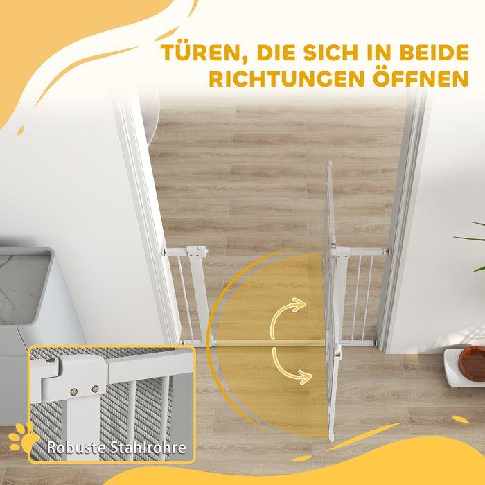 Produktbild Swisshandel24 Türschutzgitter, 76-104 cm Treppengitter, Treppenschutzgitter, Treppenschutz (76 cm)