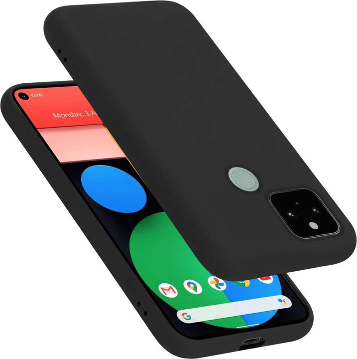 Actual product image Cadorabo Bumper Case for Google PIXEL 5 TPU Liquid Silicone Cover for Google PIXEL 5 (Google Pixel 5)