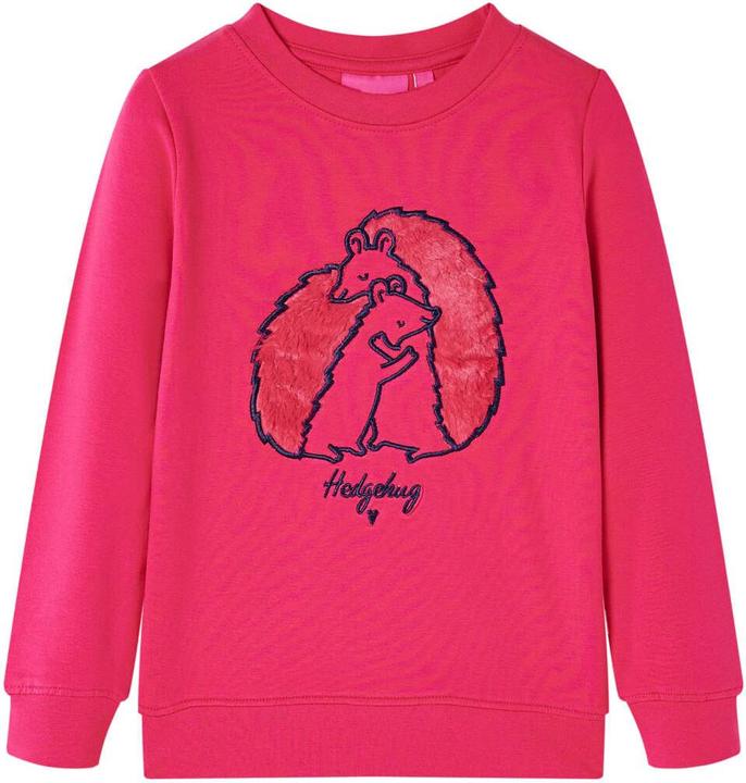 VidaXL Kinder-Sweatshirt Knallrosa 140,Material: 95 % Baumwolle. 5 (140)