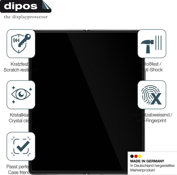 Image du produit Dipos Film de Protection d’écran Anti-Shock (2 pièce(s), Samsung Galaxy Z Fold4)