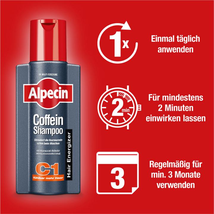 Actual product image Alpecin Caffeine Shampoo C1 (250 ml, Liquid shampoo)