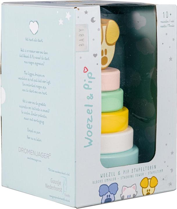 Actual product image Rubo Toys Woezel & Pip Pip Stacking Tower
