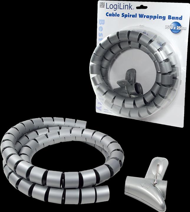 Actual product image LogiLink Spiral hose cable tie, 1.5m (Cable spiral hose, 150 cm)