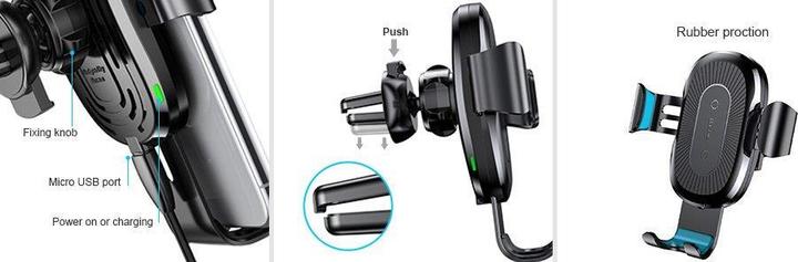 Image du produit Baseus Chargeur rapide 2 en 1 Qi Fast Charger