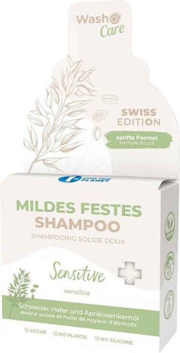 Actual product image Washo Swiss Edition Mild Solid Shampoo Sensitive (200 ml, Solid shampoo)