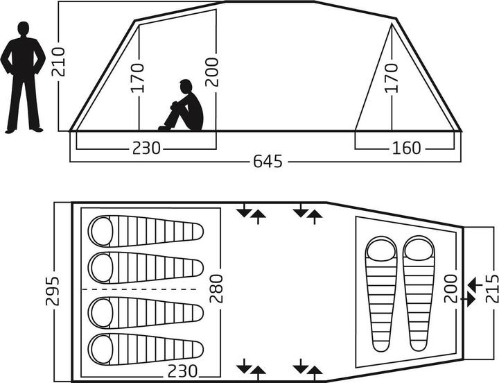 Produktbild Nordisk Reisa (Tunnelzelt, 17.90 kg, 6 Personen)