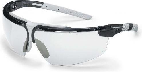 Actual product image Uvex Safety Safety goggles Uvex Pheos clear lens, supravision HC / AF coating, black / green legs. Packed in a r