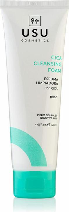 Actual product image USU Cosmetics Facial Foam Cleanser with CICA pH 5.5 120ml - Removes Impurities, Moisturizes, Soothes and Regenerat (Foam, 120 ml)