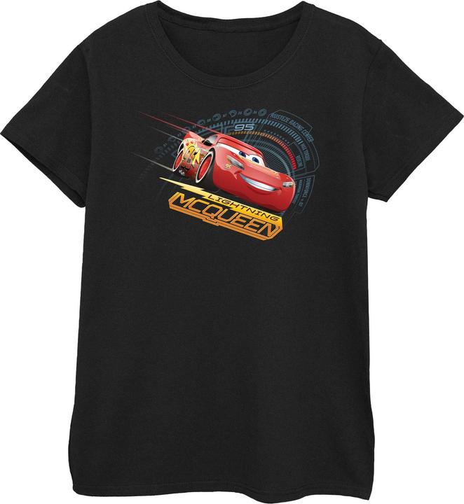 Cars Maglietta in cotone Lightning McQueen Femme/Femme (XXL)