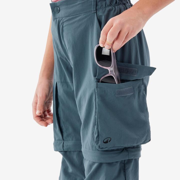 Actual product image Quechua Zip-Off-Hose Kinder Gr. 123–172 Wandern - MH500 blau