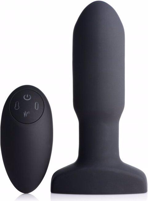 Actual product image Shots 10X Inflatable + Vibrating Missile Silicone Anal Plug
