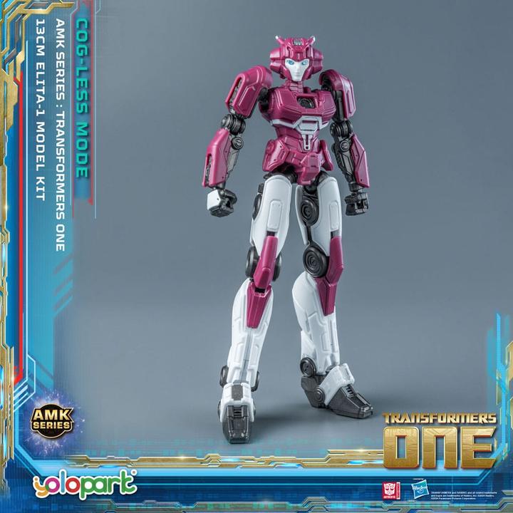 Actual product image Yolopark Transformers 8 AMK Mini Series Plastic Model Kit Elita-1 13 cm