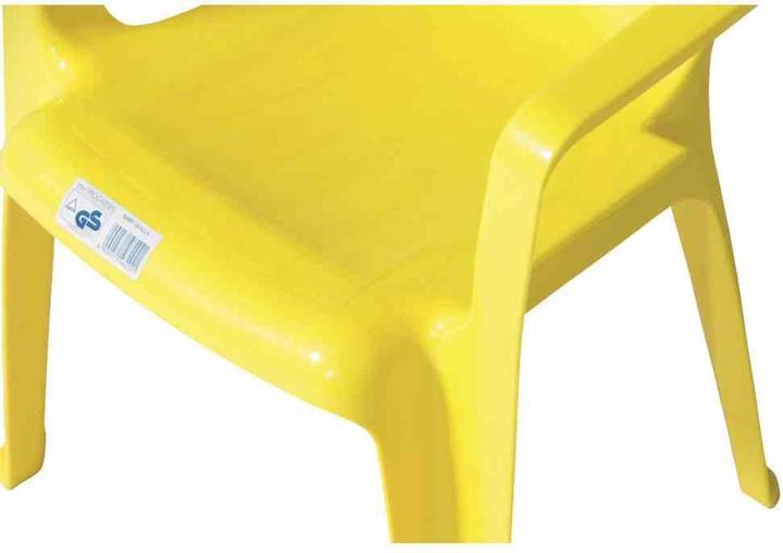 Actual product image ProGarden Stacking chair Sedia Baby 38x38x52 cm plastic in yellow (Child armchair)