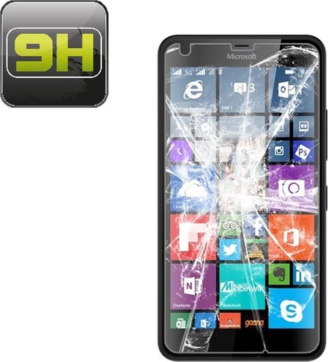 Produktbild Protectorking 1x echtes Tempered 9H Panzerhartglas 3D KLAR (1 Stück, Microsoft Lumia 640 XL)