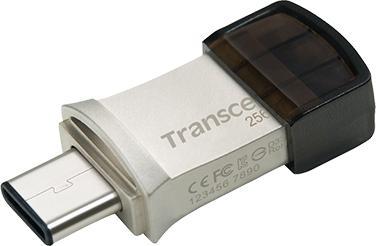 Immagine prodotto Transcend Chiavetta USB 256GB JetFlash USB3.1, Pen Drive, OTG Type-A&C, Argento (256 GB, USB-A)