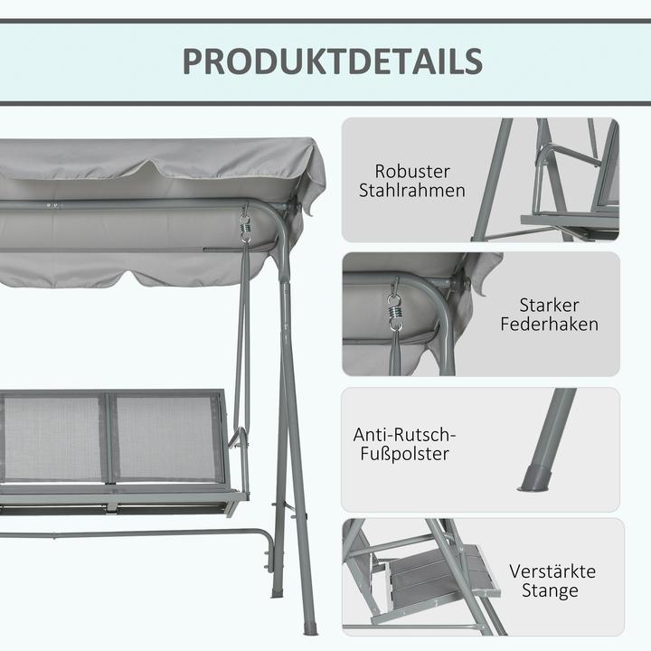 Produktbild Outsunny Hollywoodschaukel mit Dach
