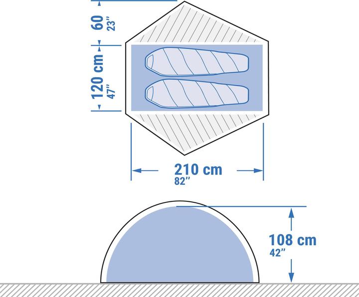 Produktbild Simond MT500 (Kuppelzelt, 2.60 kg, 2 Personen)