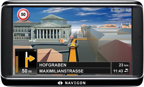 Navigon 70 Premium, Bluetooth, TMC, Europakarten