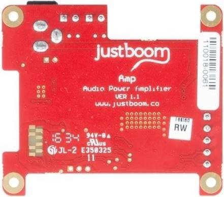 Actual product image Pi Supply JUSTBOOM AMP - Addon Board Audio Amplifier for Raspberry Pi (Booster)