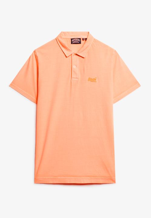 Immagine prodotto Superdry Essential Jersey-Polohemd mit neonfarbenem Logo (L)