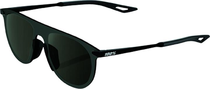 100% Legere Coil Brille Soft Tact Black - Smoke Lens