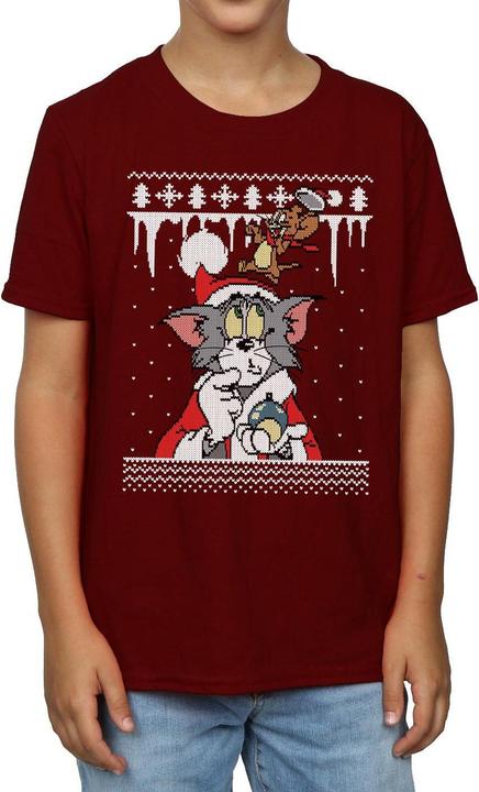 Tom & Jerry Christmas Fair Isle TShirt Jungen