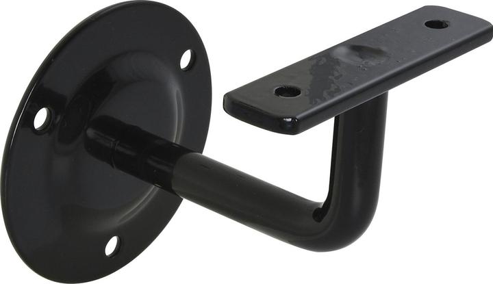 Produktbild Schösswender SCHÖSSMETALL Handlaufträger rund, Wandabstand 80 mm, schwarz beschichtet