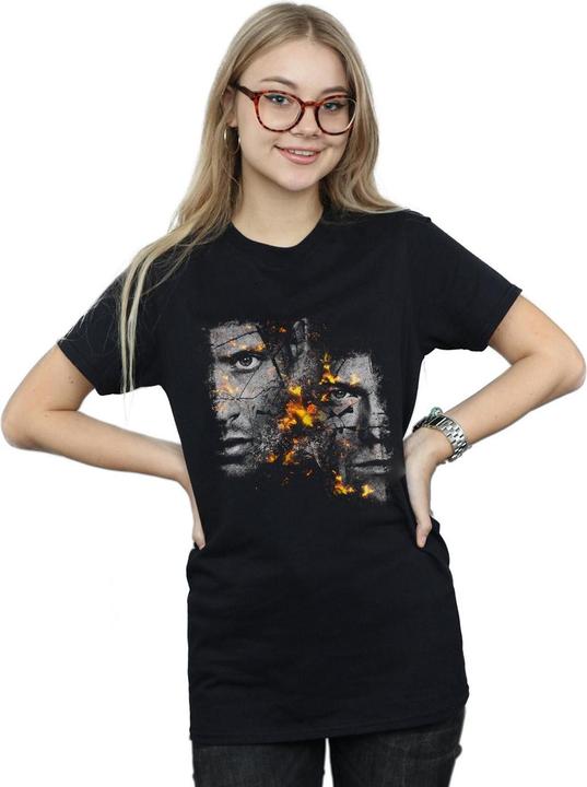 Immagine prodotto Supernatural Sam And Dean Fire Maglietta Ampia Donna (L)