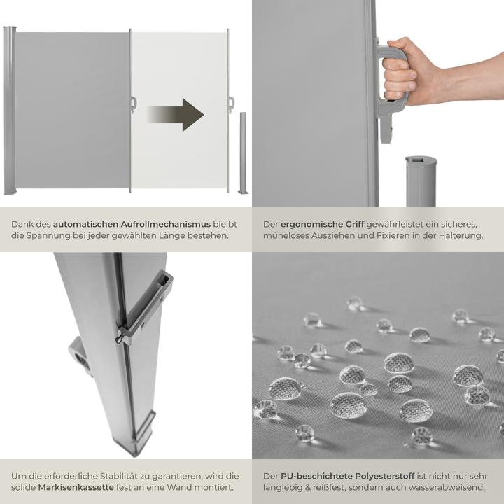 Actual product image tectake Side awning (3 m)