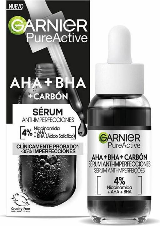 Actual product image Garnier Pure Active Aha Bha Carbón Sérum Anti-Imperfecciones 30ml (30 ml)