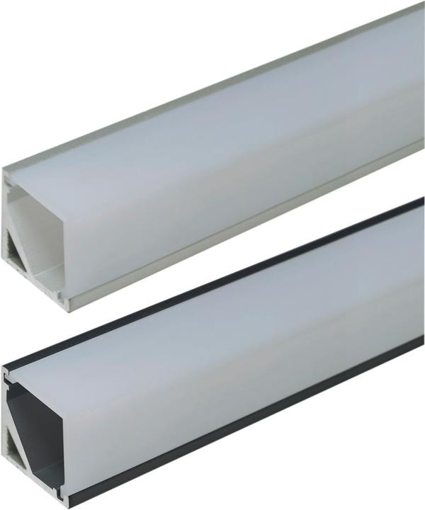 Actual product image L&S LED surface-mounted profiles Quattro Mini with light screen