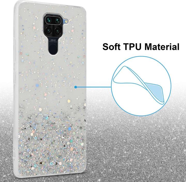 Immagine prodotto Cadorabo Custodia per Xiaomi RedMi NOTE 9 TPU funkelnder Glitter (Xiaomi Redmi Note 9)