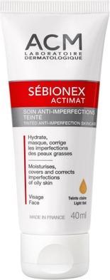 Image du produit ACM Soin tonifiant pour peaux à problèmes Sébionex Actimat (Soin teinté anti-imperfection léger) (40 ml, Crème de jour)