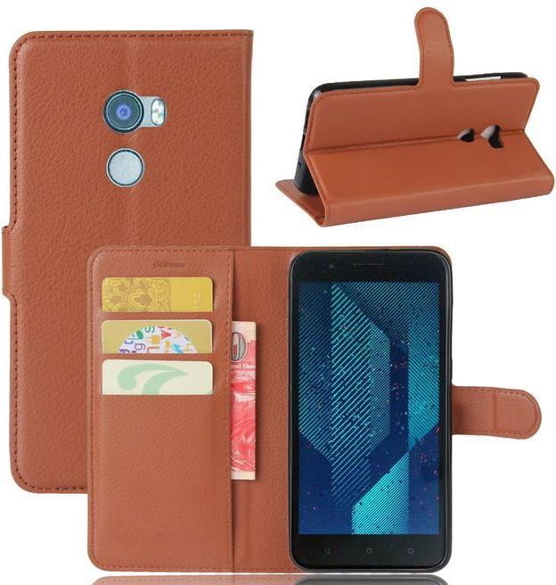 Actual product image MU Classic Litchi Leather Bookcover Series (HTC One X10)