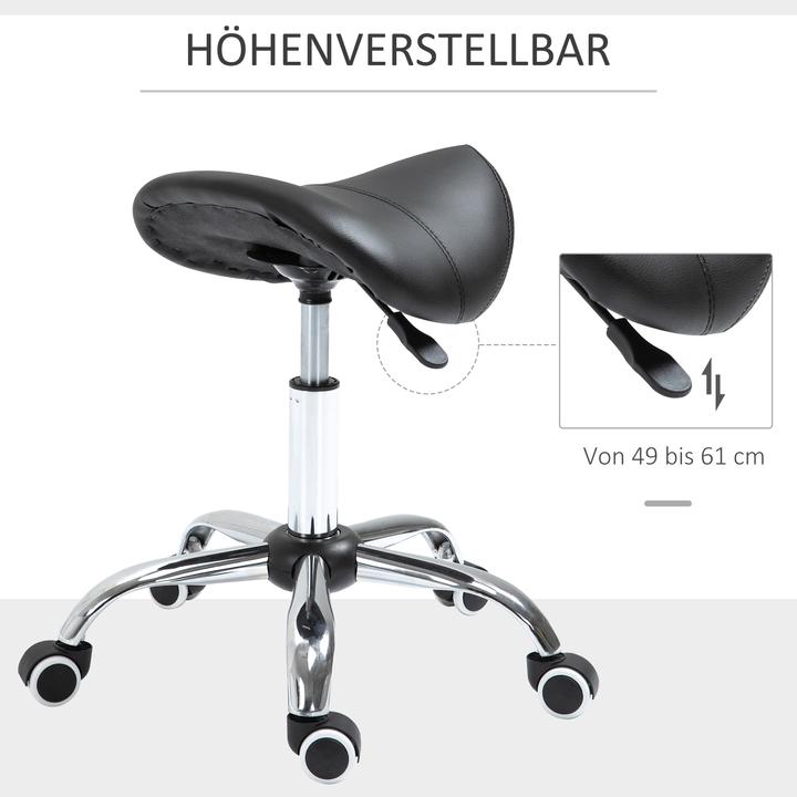 Produktbild Homcom Rollhocker mit Nylonrollen