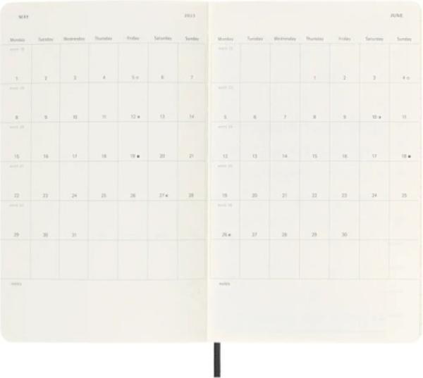 Produktbild Moleskine Tageskalender (A5, Englisch)