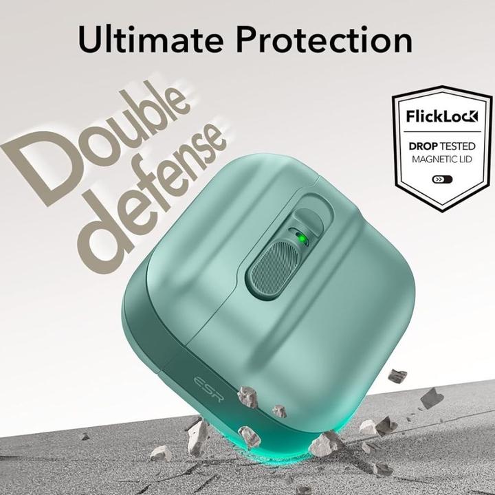 Produktbild ESR Pulse Halolock Magsafe Case for AirPods 4 - Green (Kopfhörer Hülle)