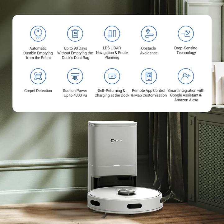 Actual product image EZVIZ RE4P (Robot vacuum)
