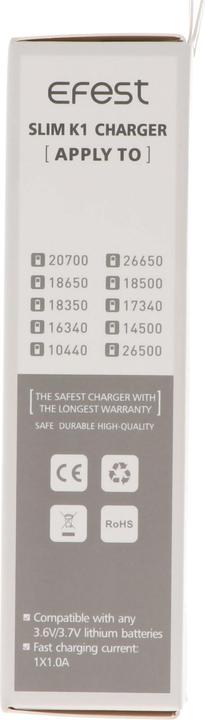 Image du produit Efest K1 Slim Battery Charger (1 pcs, Batterie)