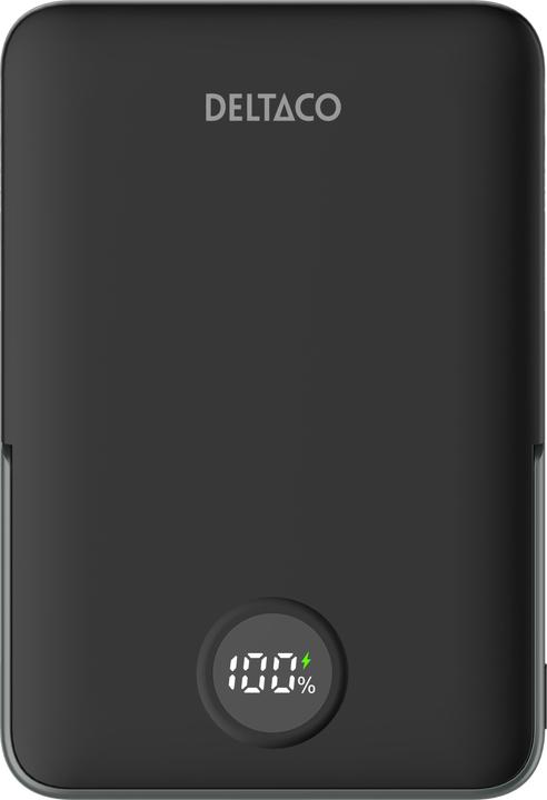 Deltaco Power Bank - 5000 mAh Powerbank - Sort - 5000 mAh (5000 mAh, 20 W, 19250 Wh)