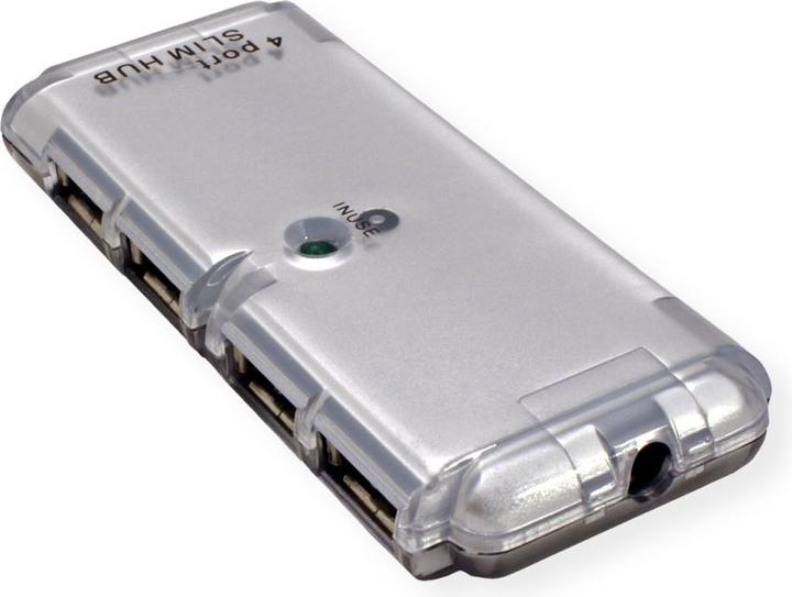 Produktbild Value USB 2.0 Notebook Hub, 4 Ports, ohne Netzteil (USB-A, 4 Ports)